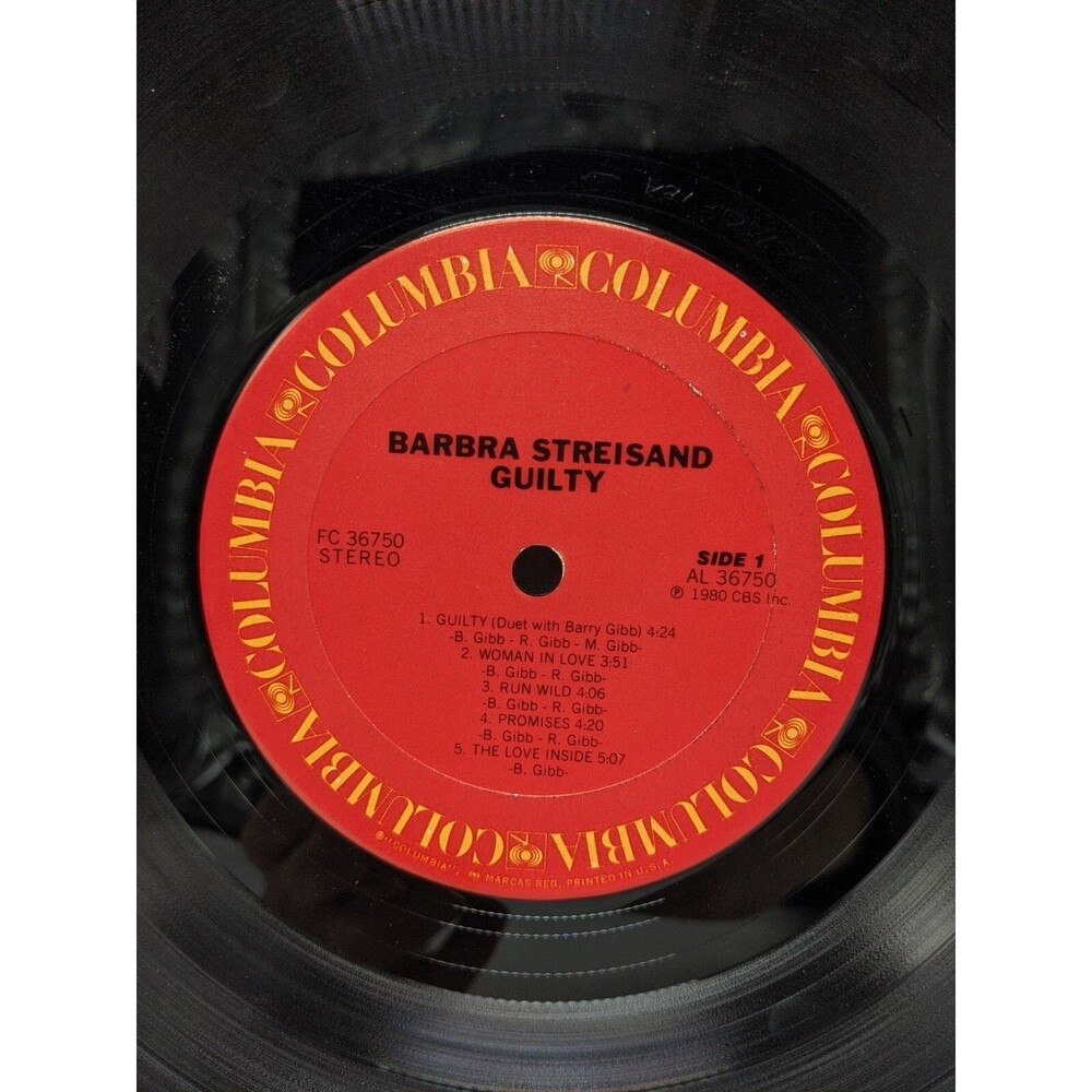 Barbra Streisand Guilty Vinyl Record